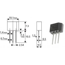 Симистор / Z0405MF / I=4A / U=600V / TO-202-3 / ST