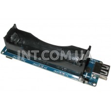 Модуль автономного питания на 1x18650 АКБ з 1xUSB-выходом, Uout=3V/5V, Iout=1A/2A