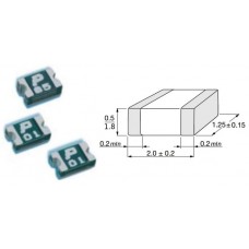 Предохранитель SMD 0805 / SMD0805P020-TF / Ihold=0.2A / Itrip=0.5A / Umax_dc=9V