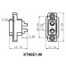 Гнездо питания DC / XT60E1-M / AMASS / на корпус, пластик, без колпачка, для высокоток. цепей