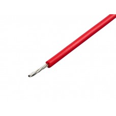 Провод / 24 AWG (0.21 mm2) / красный / 1 m / силиконовый