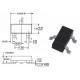 MMBT2222A / транзистор NPN / Ic=0.6A / Uce=40V / f>=300MHz / SOT23