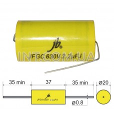 2.2mkF / 630V / полипроп. JFGC / 37x20mm / JB