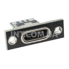 Плата-переходник монтажная / USB type-C (тип C) - 4 pin / плата с отв. для крепления