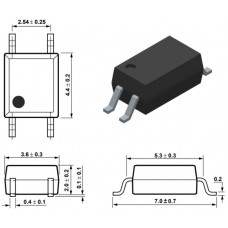 HCPL181-00BE / оптопара / св.диод-NPN тр. / 1-канал / SO4 / BRO/AVAGO