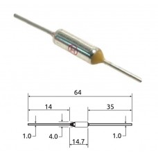 Термопредохранитель / TZ D-072 / I=10A / U=250V / 72°С 