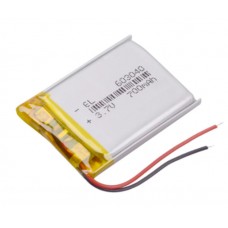 Аккумулятор / Li-Po / 603040 / 700 mAh / 3.7V / 60x43x3mm / с защитой / 2 провода