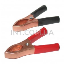 Крокодилы / L=90mm / 30A / пара, красный и черный, силовые, аккумуляторные