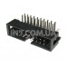 BH-20R (BR-20) / вилка серии IDC на плату, угловая / 2x10 / шаг 2.54mm