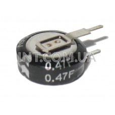 470000 mkF / 5.5V / Ионистор / 70°С / D=10mm / V-type