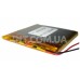 Аккумулятор / Li-Po / 405565 / 1200 mAh / 3.7V / 55x55x4mm / с защитой / 2 провода 
