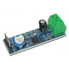 Аудио усилитель на LM386 / 1x0.7W / Uin=4...12V / 40x15mm