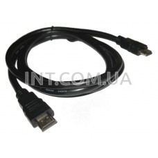 Кабель HDMI - HDMI / L=1.5m, толщина=7mm / черный