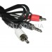 Кабель стерео 3,5mm - 2 RCA (тюльпан) / L=5m